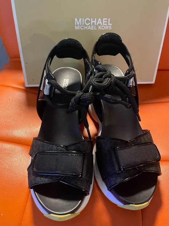 Michael Kors Shoes - Michael Kors Black Sandal Box Label